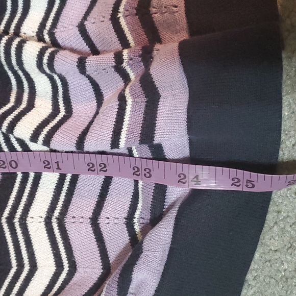 Chevron purple black 3/4 sleeved top apt 9 xl - Picture 6 of 8